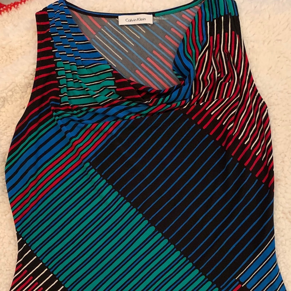Calvin Klein Sleeveless Top - Red, Green, Blue